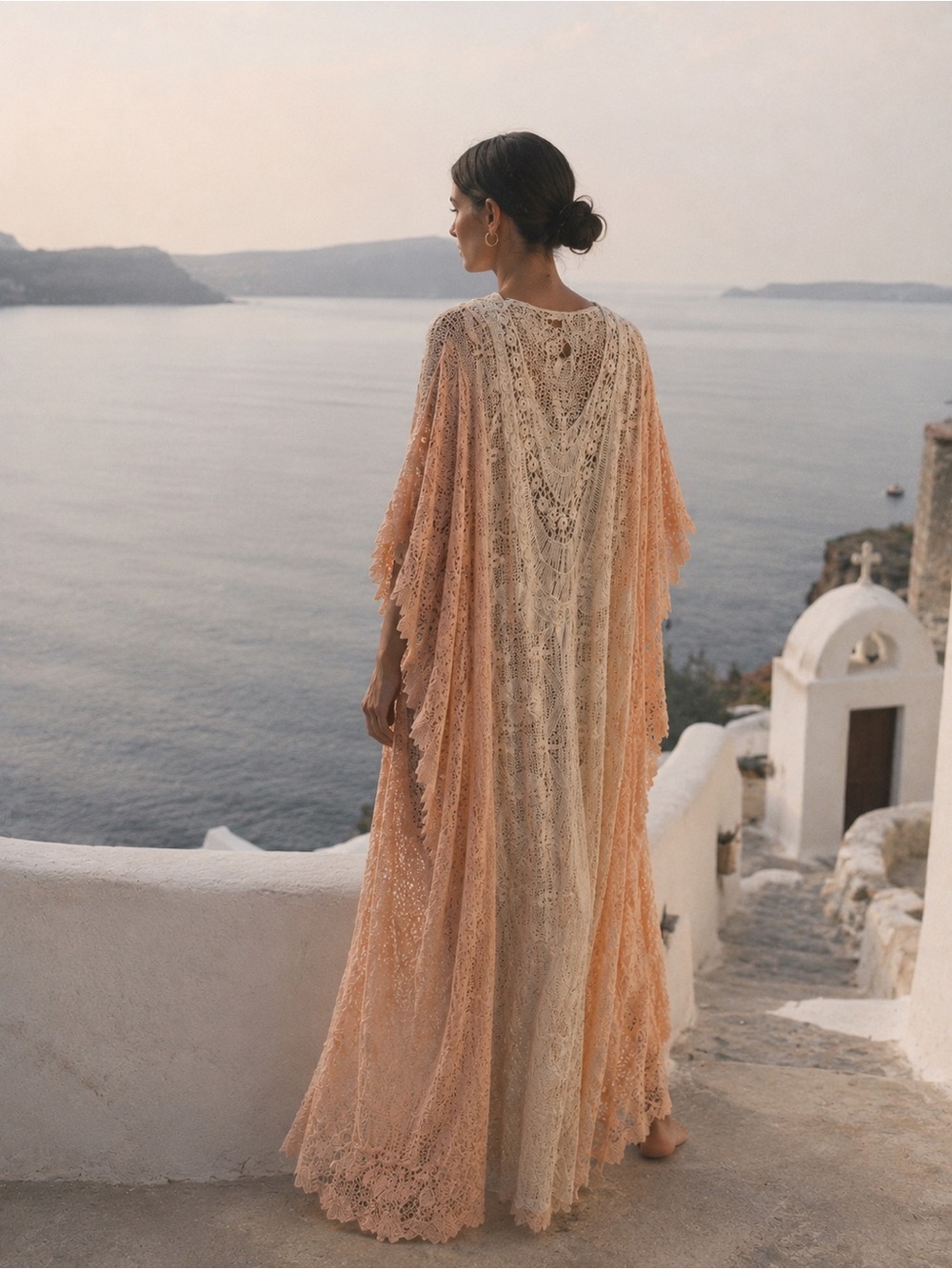 RARE Jen's Pirate Booty CURVE! “Mykonos” Kaftan – Reflection Clay Ombre